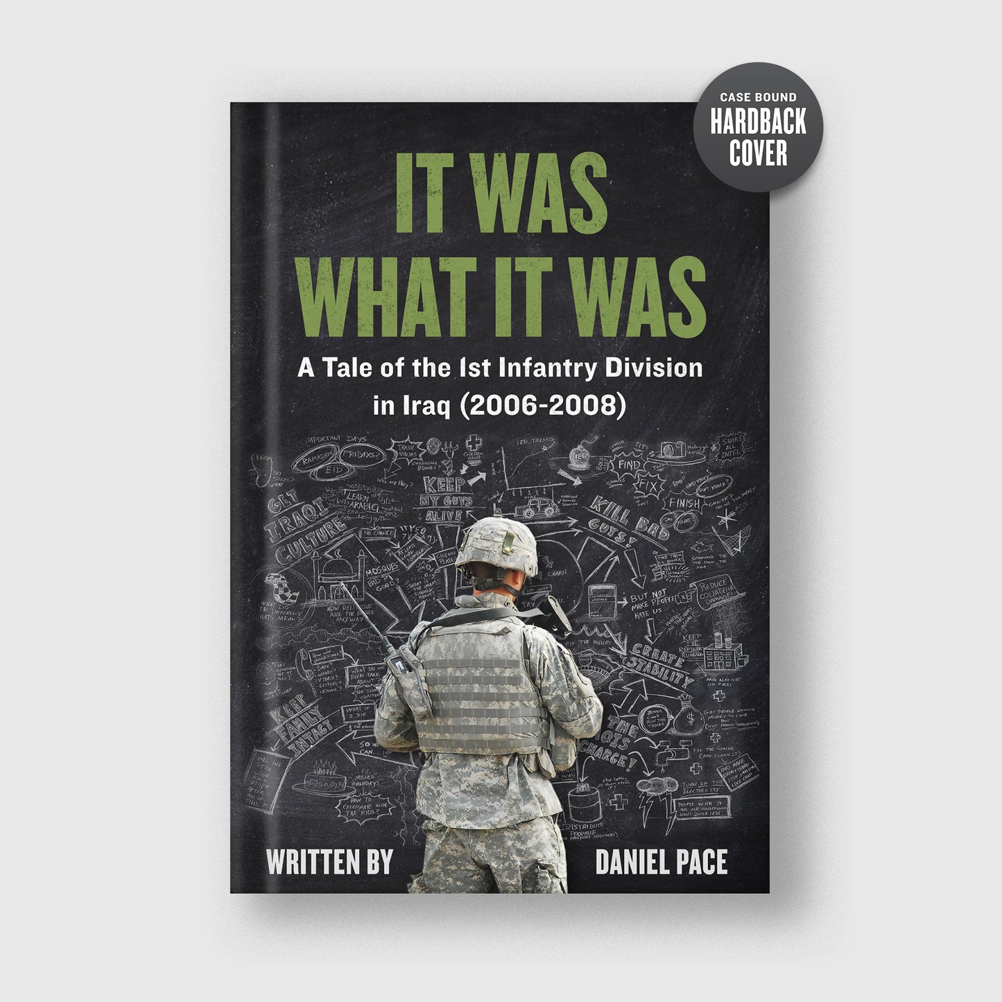 It Was What It Was — Hardcover
It Was What It Was hardcover book cover, firsthand Iraq War memoir by retired Green Beret Dan Pace during the Global War on Terror